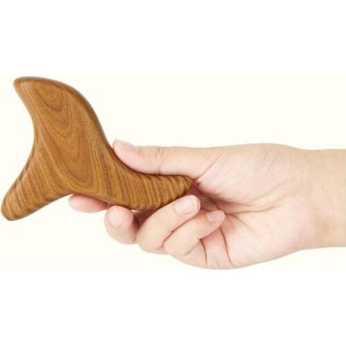 Camphor wood triangle bird foot massage acupuncture point stick foot massage scraping pull bar