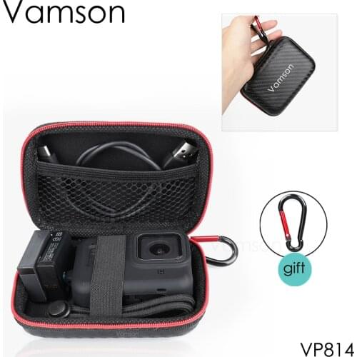 Vamson Portable Action Camera Case for GoPro Hero 8 7 6 5 Black Xiaomi Yi 4K Sjcam Sj4000 Eken H9r Box Storage Accessory VP814