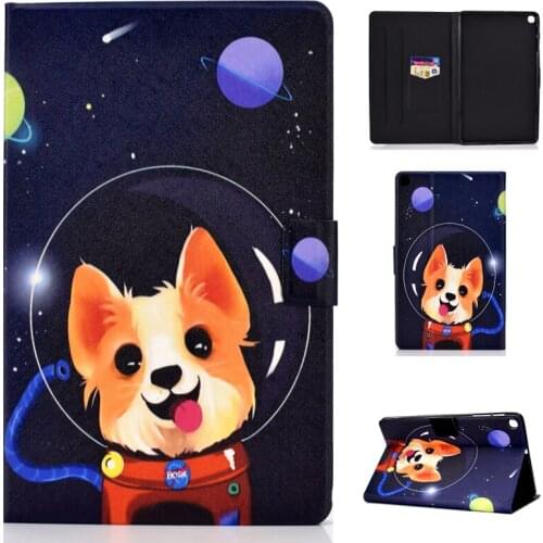 Cartoon Painted Case For Samsung Galaxy Tab S6 Lite 10.4 2020 SM-P610 SM-P615 10.4 inch PU Leather Flip Stand Wallet Cover