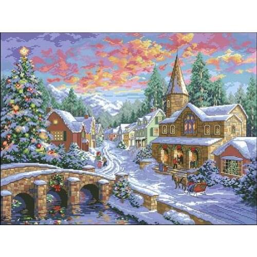 FJ029 For Needlework Kit NOT PRINTED Cross stich Painting Set Cross Stitch Kits Cross-stitch Embroidery Set Stitch Kits Cross