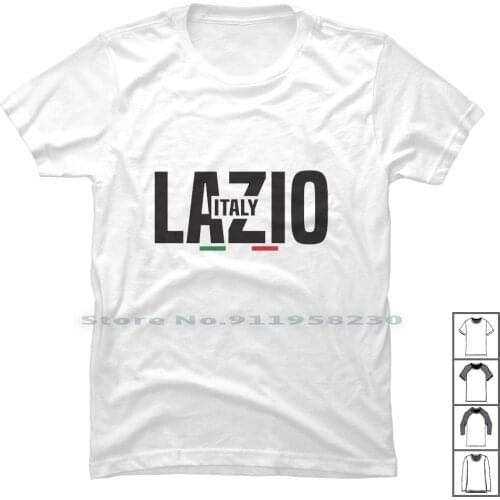 Lazio T Shirt 100% Cotton Italia Pride Italy Love Flag Map Lia Love