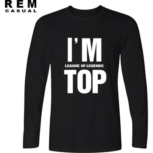 I AM TOP Competitive game T-shirt loose, casual Ezreal Amumu Annie Yi Katarina Twisted Fate Malphite Lux RIVAN Long sleeve