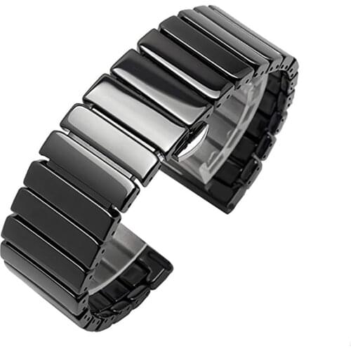 Ceramic Watch Strap For samsung Galaxy gear s3 Galaxy 46mm 42mm active watch band s2 20mm 22mm Watch Band Bracelet