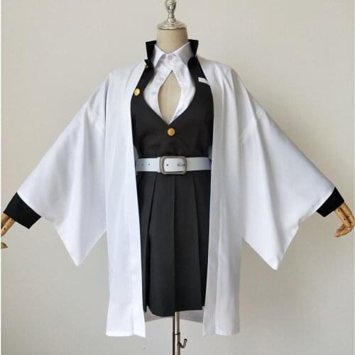 Anime Demon Slayer: Kimetsu no Yaiba Cos Kanroji Mitsuri Cosplay Costume Custom Made Any Size