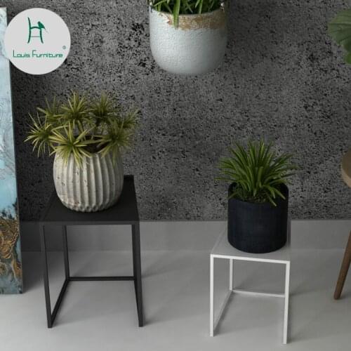 Louis Fashion Plant Selves Creative Trapezoidal Iron Flower Shelf Multifunctional Home Nordic Living Room Simple Indoor Landing