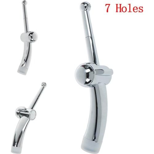 7 Holes Medical Materials Anal Cleaner Safe Plug Head Colonic Douche System Cleaner Bidet Vaginal Wash Body Shower Toys