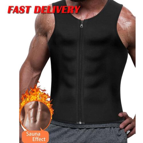 2020 New Mens Slimming Neoprene Vest Sweat Shirt Body Shaper Waist Trainer Shapewear Men Top Shapers Clothing Male