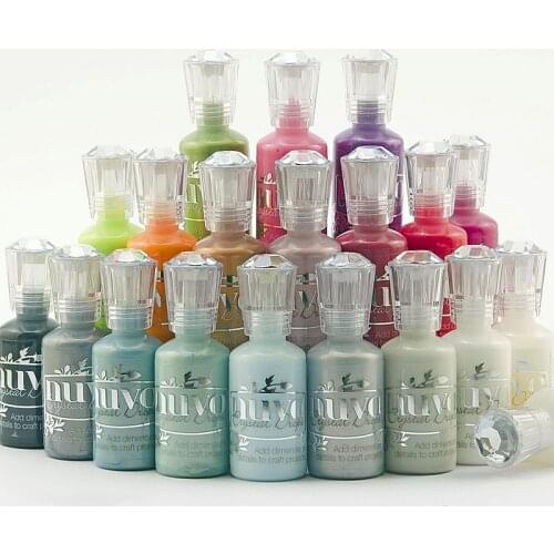 30ml Nuvo Enamel Liquid Multicolor 3D Crystal Drops Watercolor Canvas Chameleon Pigment Fabric Paint Glitter Paint Enamel Fluid