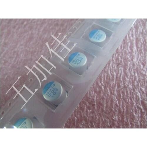 Original new 100% 25V100uf APXG250ARA101MHAOG SMD solid state capacitor 8*10MM (Inductor)