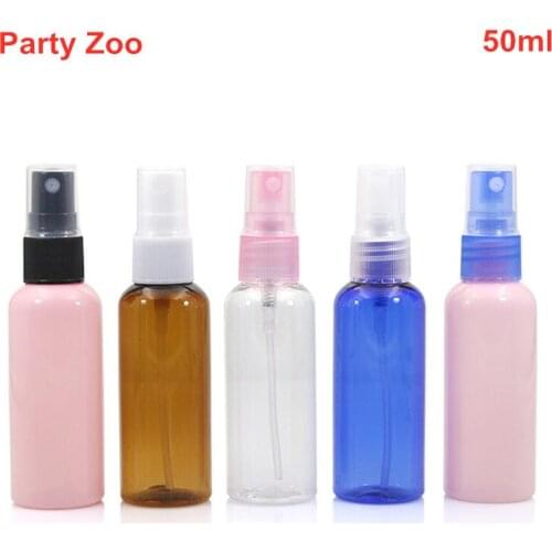 500 X 50ml Plastic PET Mini Empty Perfume Bottles Spray Bottle Sample Refillable Containers Travel Bottle 1.7OZ Wholesale