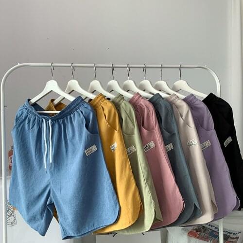 Fashion Summer Boardshorts Breathable Breathable Sports Shorts Men Drawstring Shorts Fifth Pants Mens Short Male Casual Shorts