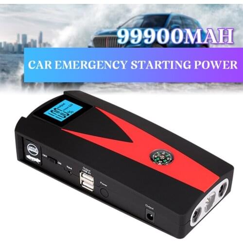 99900 mAh Car Jump Starter Power Bank Jumpstarter Auto Buster Emergency Starting Booster Device Battery Cars Charger Jump Start