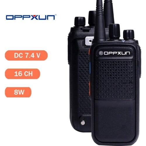 OPPXUN Walkie Talkie GD2A GD-2A Waterproof Interphone UHF Durable 8W 5000mAh Two Way Ham CB Radio for Tracker Security Hunting