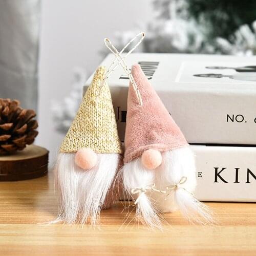 Christmas decoration trumpet Rudolph rattan ring pendant Christmas decoration window garland ornaments Christmas tree pendant