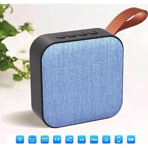 T5 Fabric Wireless Bluetooth Speaker Portable Subwoofer Speaker Support TF Card Loudspeaker for Mobile Phone Computer