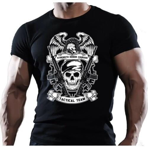 Strenght, Honor, Courage. Military Forces Sniper Tactical Team T-Shirt. Summer Cotton O-Neck Short Sleeve Mens T Shirt New S-3XL