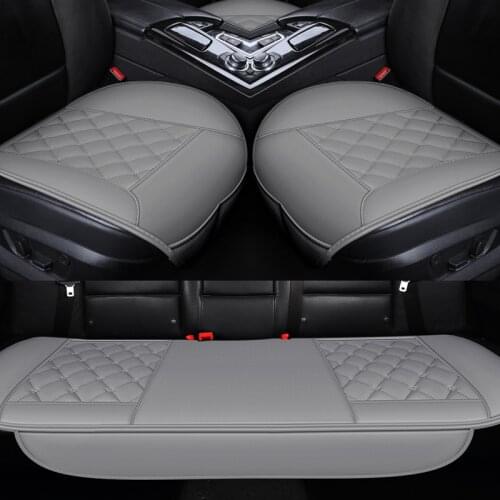 Waterproof Leather Car Seat Cover Protector Mat Universal Front Rear Breathable Car Van Auto Vehicle Seat Cushion Protector Pad