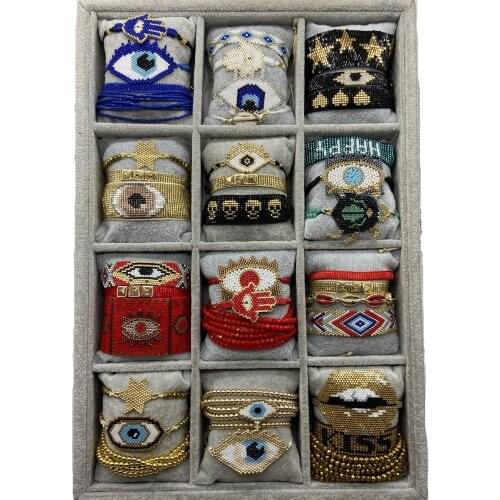 ZHONGVI Boho Friendship Bracelet Handmade MIYUKI Evil Eye Pulseras mujer Kpop Harajuku Fashion Bracelets Women Gift Wholesale