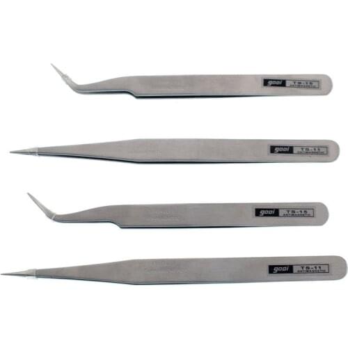 1Pc Eyebrow Hair Tweezers Professional Eyebrow Hair Removal Tweezer Flat Tip Tool Stainless Steel Convenient Small No Rust