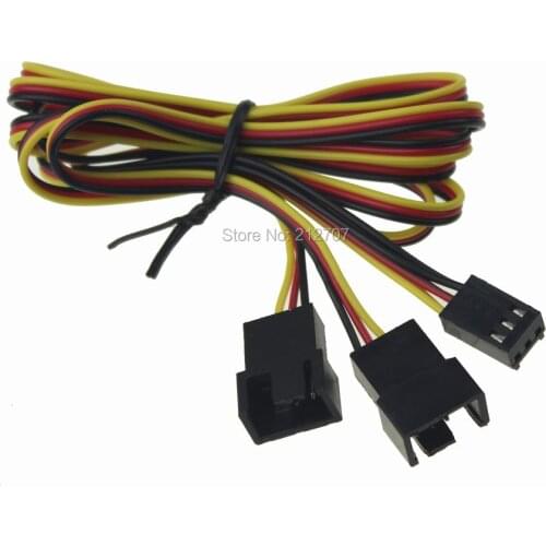 1Piece 30CM 3 Pin to 3 Pin PC Computer Case Fan Y Splitter Connector Extension Cable Adapter