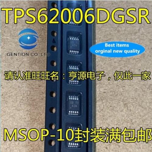 10PCS 62006 printing AIN TPS62006 TPS62006DGSR MSOP switch voltage regulator in stock 100% new and original