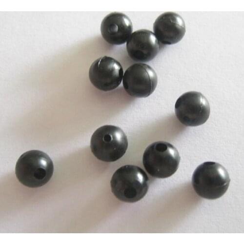1000 x 6 mm Soft Tapered Bore Beads in Black-Carp Terminal End Tackles for Carp Fishings
