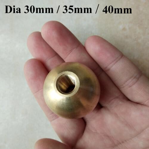 Dia35mm Female Ball Head M10 Brass Nut Decorative Copper Nut, Furniture Hardware Lighting Accessories