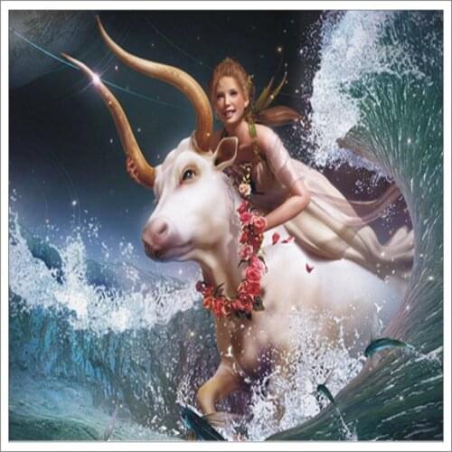 5D DIY Diamond Painting Angel Girl Cross Stitch 3D Diamond Diamond Embroidery Rhinestone Christmas Gift T015