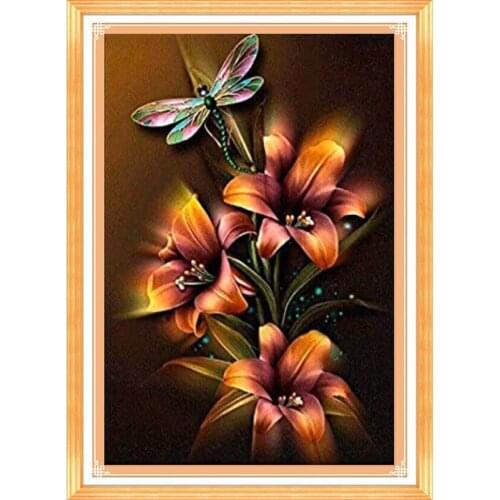 5D DIY Full Square Diamond Painting Flower crystal Diamond Embroidery Rhinestone Picture Diamond Mosaic Gift DropShipping