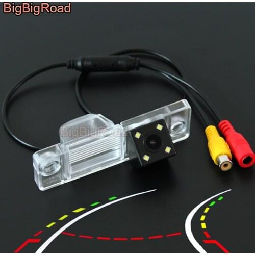 BigBigRoad Car Intelligent Dynamic Trajectory Tracks Rear View CCD Camera For Opel Antara 2011 2012 2013 Night Vision Waterproof