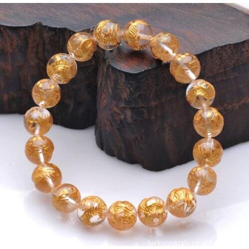 Natural White Crystal Bracelet Hand Fine Carved Rock Crystal Jewelry Gift Bracelet Valentine day Bracelet