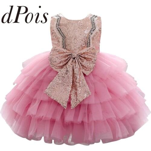 Kids Dresses for Girls Sequins Baby Girl Dresses Tutu Princess Dress Children Ball Gown Girl Clothes Dance Wear Party Costumes