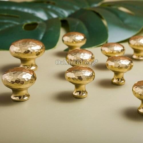 Exquisite Hammer 10PCS Pure Brass Cabinet Door Handles Drawer Pulls Cupboard Wardrobe TV Wine Cabinet Pulls Handles and Knobs