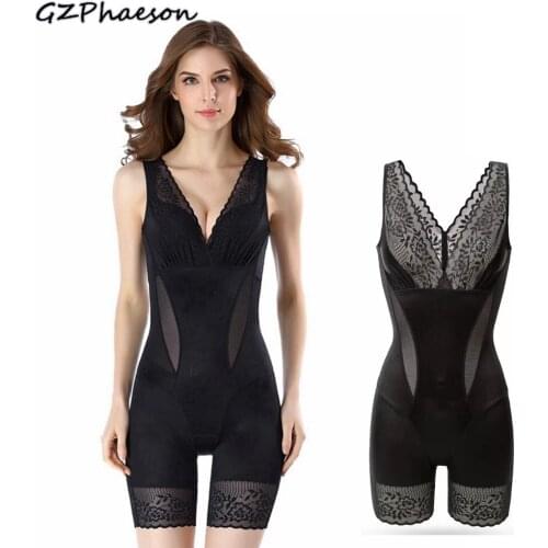 Body Shapers Women Full Body Shaper Bodysuit High Waist Seamless Breathable Anion Slimming Shapewear Waist Trainer Corset XXXL