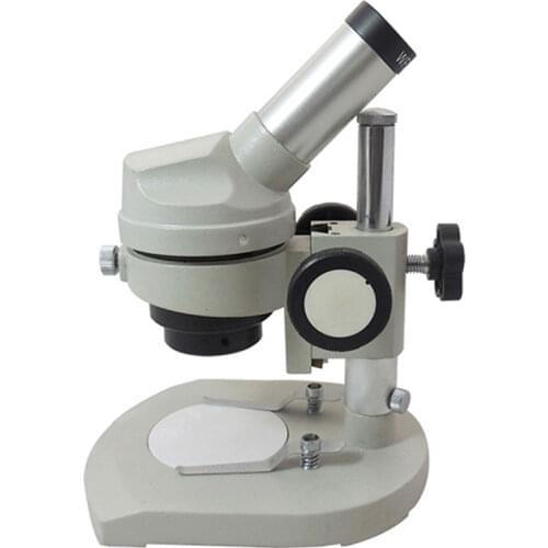 Professional Metal 20X Monocular Stereo Microscope Junior Education Students Dissecting Stereo Microscope Learning Science Tool