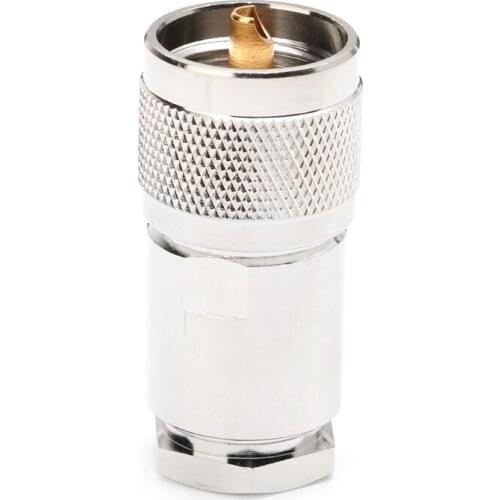 RF Coaxial Adapter UHF Male Plug PL259 Clamp RG8 RG165 RG213 LMR400 Connector