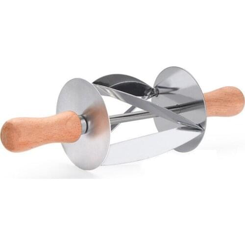 Stainless Steel Rolling Cutter Kitchen Baking Making Croissant Cake Decorating Tools Croissant Bread Wheel Dough Pastry Knife