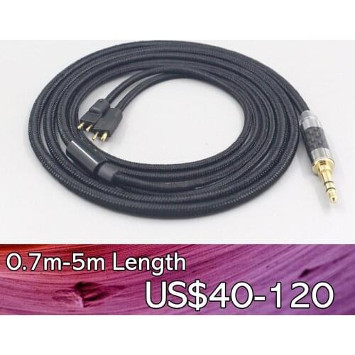 LN007511 2.5mm 4.4mm Super Soft Headphone Nylon OFC Cable For Fitear To Go! 334 private c435 mh334 Jaben 111(F111) MH333