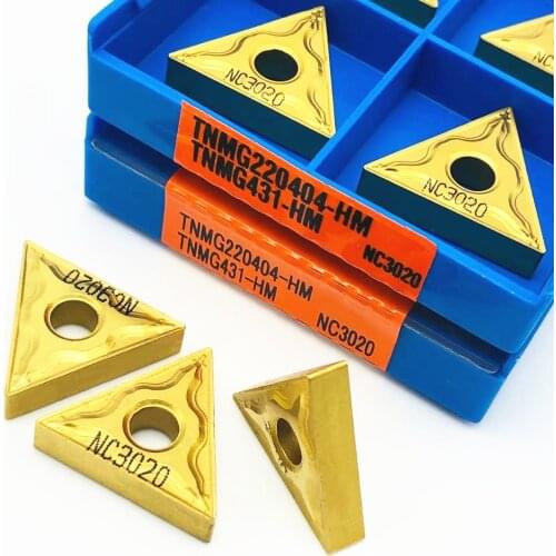 TNMG220404 HM NC3020 TNMG220404 HM Carbide Turning Blade Outer Metal Turning Tool CNC TNMG 220404 Lathe Tool Turning Tool