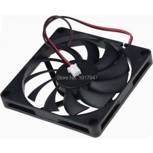 10 Pieces LOT Gdstime DC 12V 2Pin 8cm 80mm 80x80x10mm 8010s Brushless Ventilation Cooling Cooler Fan Axial Flow