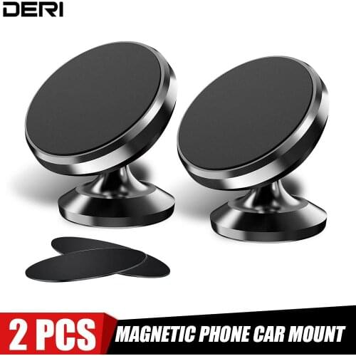 360 Rotating Magnetic Car Phone Holder Auto Mobile Phone Air Vent Mount/Suction Support Stand Bracket Car Interior Accessories
