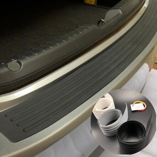 Car Rear Bumper Protector sticker Case For Skoda Octavia Yeti Roomster Fabia Rapid Superb KODIAQ Citigo KAMIQ KAROQ SCALA VISIO