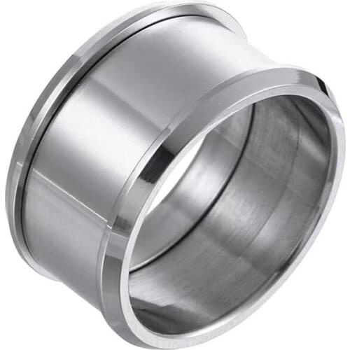 10pcs/Lot Popular jewelry Stainless Steel Empty Groove DIY Handmaking Ring Empty Tray Accessories Combination Ring Jewelry