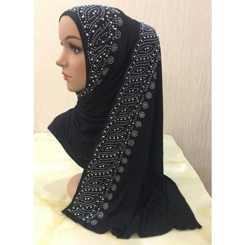 12 pieces/lot) Jersey cotton muslim hijab long shawl scarf muslim scarves Can Choose Colors XDH101