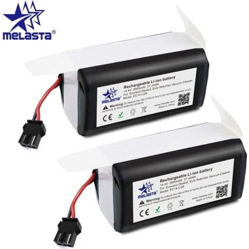 2pack 14.4V Vacuum Cleaner Li-ion Battery for Conga Excellence 990 Ecovacs Deebot N79/N79S/DN622 Eufy Robovac 11/11S/12/15C/35C