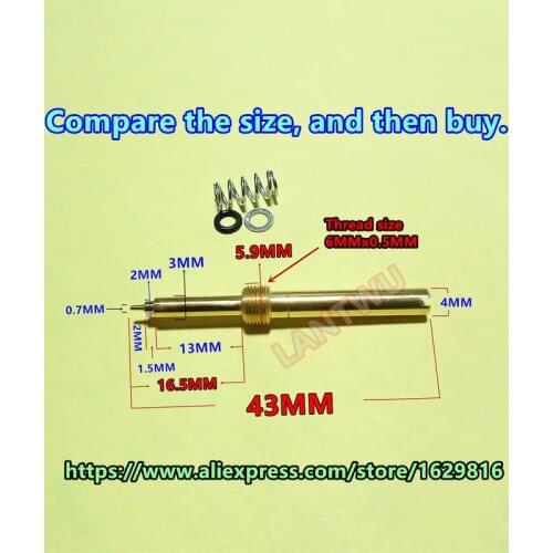 2 pcs/pack) Keihin carburetor fuel screws suitable for FCR39 / 41carb of air fuel mixture adjustment screw