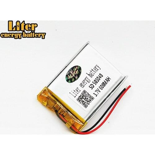 3.7V lithium polymer battery 503040 053040 Rechargeable Li-Po Batteries For MP3 MP4 MP5 GPS Bluetooth DIY audio / Toys 600MAH
