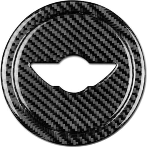 Car Carbon Fiber Steering Wheel Cover Stickers Decal Interior Trim for Mini Cooper Clubman R55 R56 Countryman R60
