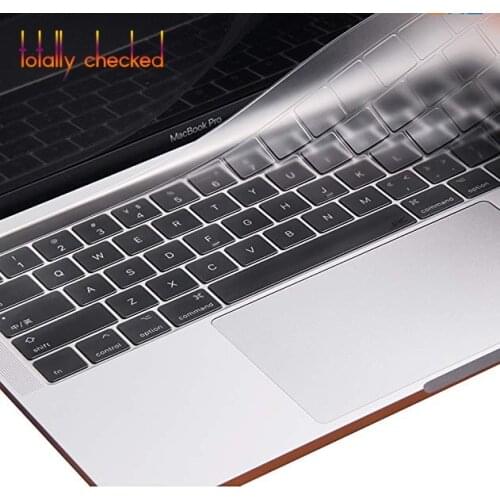 For Apple Macbook Air Pro With Retina 11 12 13 15 17 Touch Bar 13.3 15.4 2017 Keyboard Cover Skin Euro Eu European Version