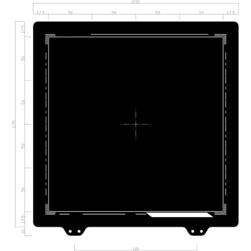 Double-layer Textured PEI Steel Sheet for ENDER-3/3S/3Pro/5 3D Printer Replacement Powder Coated Build Plate Board
